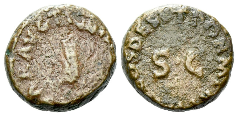 Claudius, 41-54 Quadrans Rome 41, Æ 14.00 mm., 3.55 g.
Legend around modius. Re...