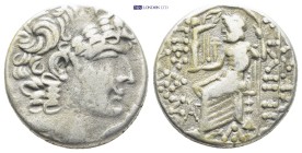 SELEUCIS & PIERIA. Antioch. Aulus Gabinius (Proconsul, 57-55 BC). Tetradrachm. (25mm, 14.5 g) Posthumous Philip I Philadelphos type. Obv: Diademed hea...