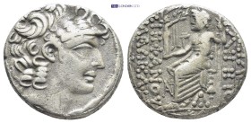 SELEUCIS & PIERIA. Antioch. Aulus Gabinius (Proconsul, 57-55 BC). Tetradrachm. (25mm, 14.8 g) Posthumous Philip I Philadelphos type. Obv: Diademed hea...