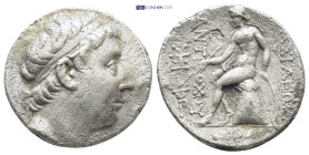 SYRIA, Kingdom of, Antiochos III Megas, (222-187 B.C.), silver tetradrachm, (27mm, 16.6 g), Antioch on the Orontes Mint, obv. head of Antiochus III to...