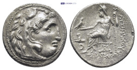 KINGS OF THRACE. (Macedonian). Lysimachos. (305-281 BC). AR Drachm. (17mm, 4.07 g) In the types of Alexander III of Macedon. Kolophon mint. Struck cir...