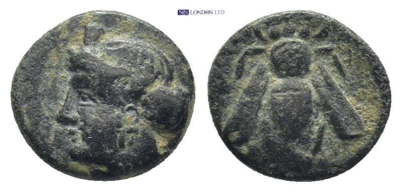 IONIA.Ephesos.(Circa 375-325 BC).Ae. (10mm, 1.15 g) Obv : Female head left, wear...