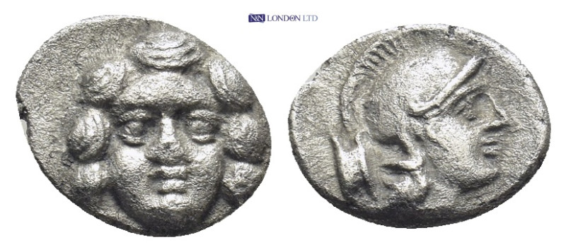 Pisidia. Selge circa 350-300 BC. Obol AR (11mm, 0,97 g) Gorgoneion / Head of Ath...