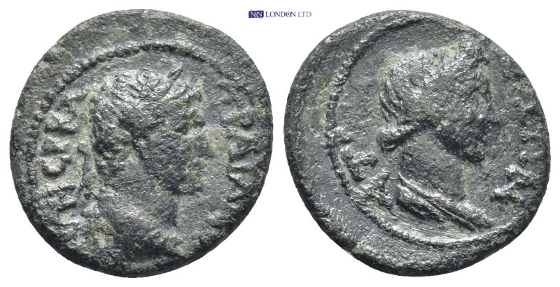 Mysia, Attaea. Trajan. A.D. 98-117. AE (18mm, 2.7 g) ΑΥΤ ΝΕΡΒΑС ΤΡΑΙΑΝΟС / laure...