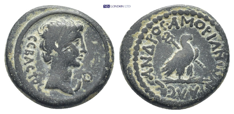 PHRYGIA. Amorium. Augustus (27 BC-AD 14). Ae. (22mm, 7.1 g )Obv: CEBACTOC. Bare ...