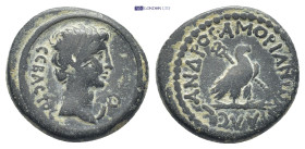 PHRYGIA. Amorium. Augustus (27 BC-AD 14). Ae. (22mm, 7.1 g )Obv: CEBACTOC. Bare head right. Rev: AΛEΞANΔPOC AMOPIANWN. Eagle standing right on thunder...