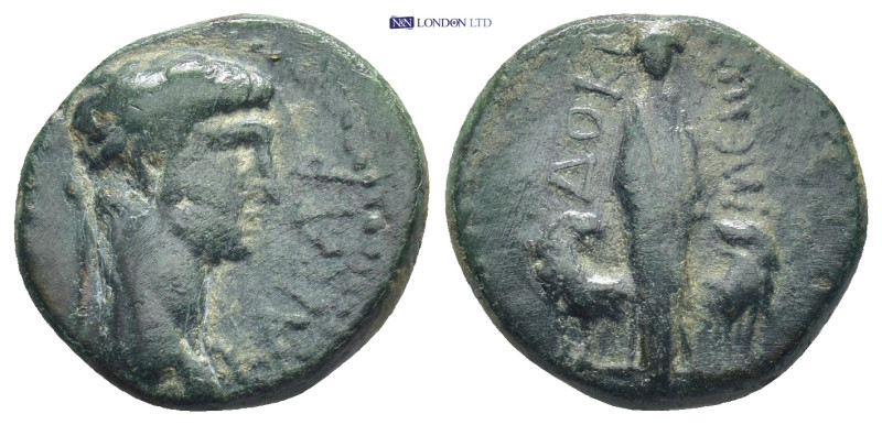 PHRYGIA. Docimeum. Claudius (41-54). Ae. (18mm, 4.7 g) Obv: TI KΛΑΥΔΙΟC KΑΙCAP. ...