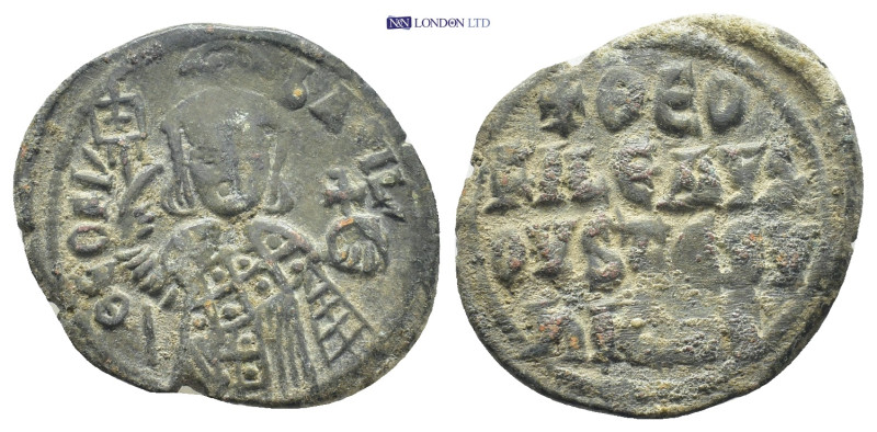 Theophilus. 829-842. Æ Half Follis (29mm, 7.0 g). Constantinople mint. Struck 83...