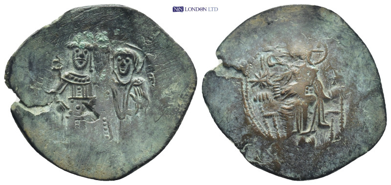 Manuel I Comnenus (1143-1180 AD). Constantinople. AE Trachy (26mm, 2.77 g) Obv: ...