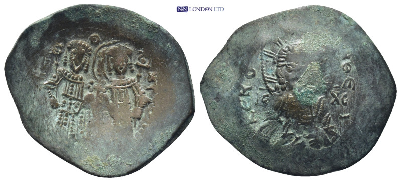 Alexius III Angelus Comnenus, 1195-1203 AD. AE, Trachy. (3.3 g. 28 mm). Constant...