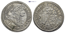 AUSTRIA. Holy Roman Empire. Leopold I, 1658-1705 AD. Dated: 1700. AR, (21mm, 1.5 g) 3 Kreuzer. Obv: LEOPOLDUS D G R I S A G H BO REX. Portrait to the ...