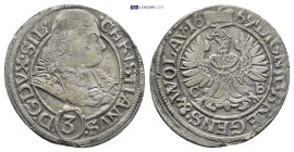 Germany. (Silesia). Christian, in Bieg AD 1664-1672. 3 Kreuzer AR (21mm, 1.5 g)