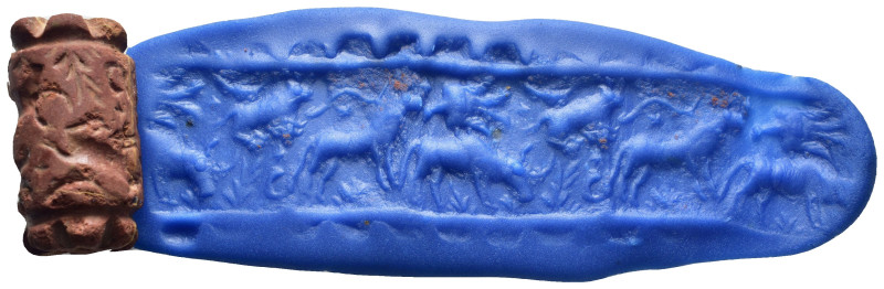 Cylinder Seal with animals. (34mm, 17.3 g)