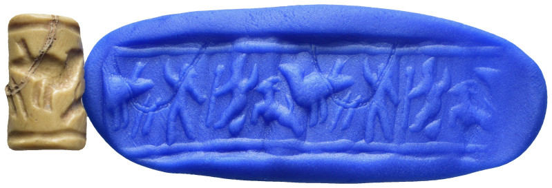 Cylinder Seal with hunting scene. (24mm, 8.7 g)