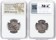 PTOLEMAIC EGYPT. Ptolemy XII Auletes (80-51 BC). AR tetradrachm (25mm, 13.04 gm, 11h). NGC XF 5/5 - 2/5, scratches, flan flaw, smoothing. Alexandria, ...