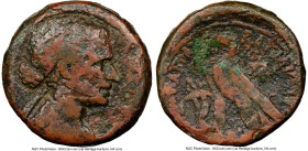 PTOLEMAIC EGYPT. Cleopatra VII (51-30 BC). AE 80 drachmae (27mm, 16.76 gm, 12h). NGC Choice Fine 4/5 - 2/5. Alexandria, ca. 50-40 BC. Diademed, draped...