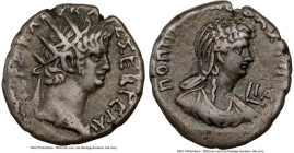 EGYPT. Alexandria. Nero with Poppaea Sabina (AD 54-68). BI tetradrachm (26mm, 12.37 gm, 11h). NGC VF 4/5 - 5/5. Dated Regnal Year 11 (AD 64/5). ΝΕΡΩ Κ...