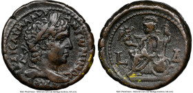 EGYPT. Alexandria. Elagabalus (AD 218-222). BI tetradrachm (24mm, 12h). NGC Choice VF, flan flaw. Dated Regnal Year 4 (AD 220/1). Α ΚΑΙϹΑΡ ΜΑ ΑΥΡ-ΑΝΤw...