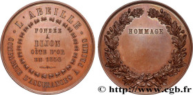 INSURANCES
Type : Médaille, L’Abeille, Hommage 
Date : n.d. 
Metal : copper 
Diameter : 45,5  mm
Engraver : CAQUÉ Armand Auguste (1795-1881)  
Weight ...