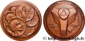 INSURANCES
Type : Médaille, 150e anniversaire des Assurances générales de France 
Date : 1970 
Mint name / Town : Monnaie de Paris 
Metal : bronze 
Di...