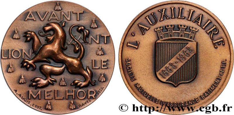 INSURANCES
Type : Médaille, L’auxiliaire 
Date : 1963 
Metal : bronze 
Diameter ...