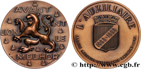 INSURANCES
Type : Médaille, L’auxiliaire 
Date : 1963 
Metal : bronze 
Diameter : 58,5  mm
Weight : 81,46  g.
Edge : lisse + BRONZE 
Puncheon : BRONZE...