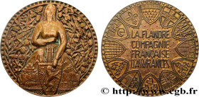 INSURANCES
Type : Médaille, La Flandre, Compagnie d’assurances 
Date : n.d. 
Metal : bronze 
Diameter : 104  mm
Engraver : DE JAEGER Albert (1908-1990...