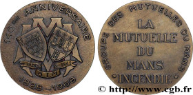 INSURANCES
Type : Médaille, 140e anniversaire de la Mutuelle du Mans Incendie 
Date : 1968 
Metal : bronze 
Diameter : 59  mm
Weight : 110,56  g.
Edge...