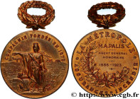 INSURANCES
Type : Médaille, La Métropole 
Date : 1923 
Metal : gold plated silver 
Diameter : 57,5  mm
Weight : 35,84  g.
Edge : lisse + losange + ARG...