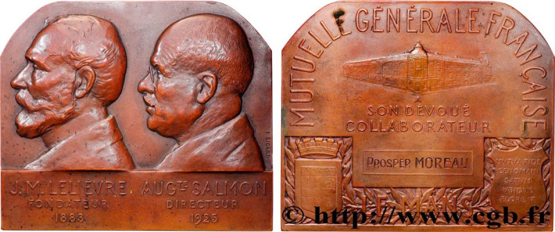 III REPUBLIC
Type : Plaque, Jean-Marie Lelièvre et Auguste Salmon, Mutuelle géné...
