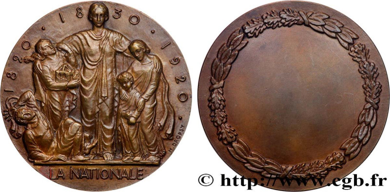 III REPUBLIC
Type : Médaille, Centenaire de La Nationale 
Date : 1920 
Metal : b...