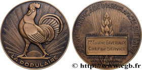 INSURANCES
Type : Médaille, La Populaire 
Date : n.d. 
Metal : bronze 
Diameter : 56,5  mm
Engraver : DELAMARRE Raymond (1890-1986) 
Weight : 83,03  g...