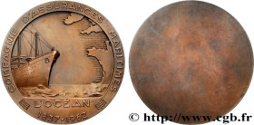 INSURANCES
Type : Médaille, L’Océan, Compagnie d’assurances maritimes, n°121 
Date : 1962 
Metal : bronze 
Diameter : 99,5  mm
Engraver : CONTAUX Geor...
