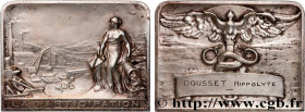 INSURANCES
Type : Plaquette, La participation 
Date : n.d. 
Metal : silver plated bronze 
Diameter : 53  mm
Weight : 130,27  g.
Edge : lisse + triangl...