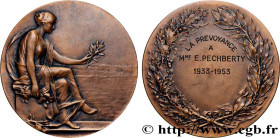 IV REPUBLIC
Type : Médaille, La Prévoyance 
Date : 1953 
Metal : bronze 
Diameter : 57  mm
Engraver : KAUTSCH Heinrich (1859-1943) 
Weight : 82,17  g....