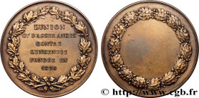 INSURANCES
Type : Médaille, L’Union 
Date : n.d. 
Metal : bronze 
Diameter : 45,5  mm
Weight : 42,28  g.
Edge : lisse + corne BRONZE 
Puncheon : corne...