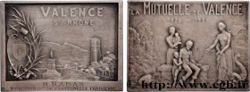III REPUBLIC
Type : Plaque, Centenaire de la mutuelle de Valence 
Date : 1926 
Mint name / Town : Valence 
Metal : silver 
Diameter : 60,5  mm
Engrave...