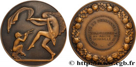 INSURANCES
Type : Médaille, Mutualité du personnel féminin 
Date : n.d. 
Metal : bronze 
Diameter : 50  mm
Engraver : MASCAUX Claude Léon (1882-1965) ...