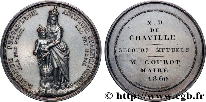 SECOND EMPIRE
Type : Médaille, Secours Mutuels, Notre-Dame de Chaville 
Date : 1...