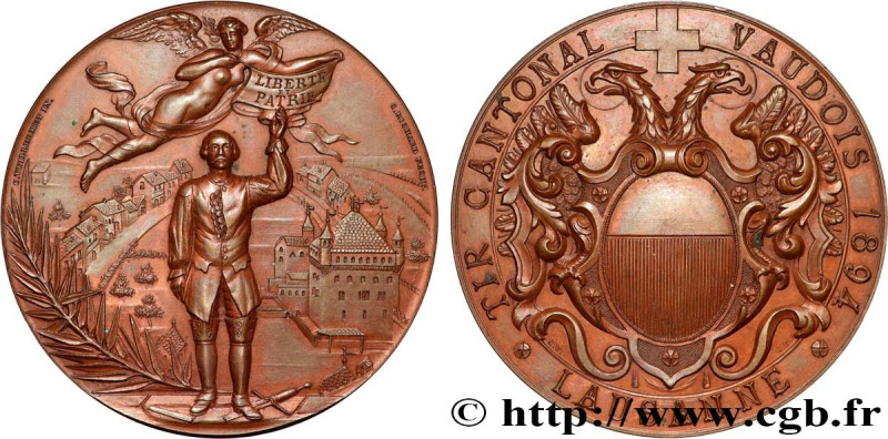 SWITZERLAND - CONFEDERATION OF HELVETIA
Type : Médaille, Tir cantonal vaudois 
D...