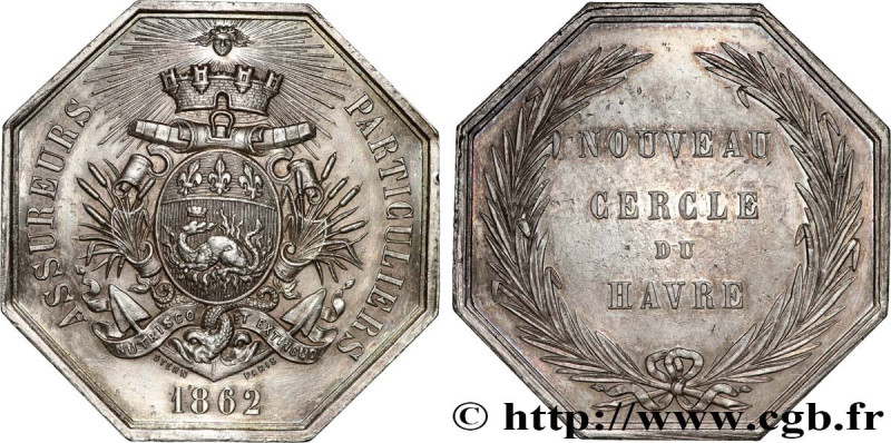 INSURANCES
Type : Le Nouveau cercle du Havre - MULTIRISQUES 
Date : 1862 
Metal ...