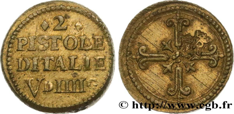 ITALY - MONETARY WEIGHT
Type : Poids monétaire pour la pièce de deux pistoles d’...