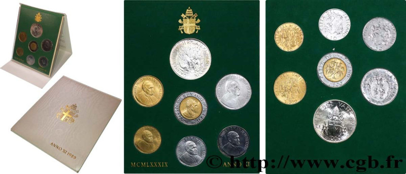 VATICAN AND PAPAL STATES
Type : Série 7 monnaies Jean-Paul II an XI 
Date : 1989...