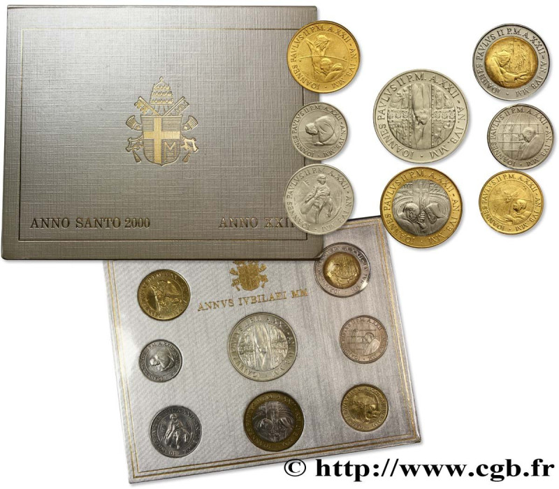 VATICAN AND PAPAL STATES
Type : Série 8 monnaies Jean-Paul II an XXII 
Date : 20...