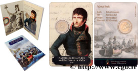 MALTA
Type : Blister BU 2 Euro NAPOLÉON BONAPARTE 
Date : 2023 
Quantity minted : 80500 
Metal : copper nickel 
Diameter : 25,75  mm
Orientation dies ...