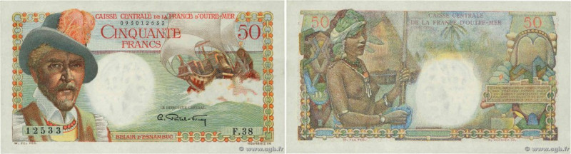 Country : FRENCH EQUATORIAL AFRICA 
Face Value : 50 Francs Belain d'Esnambuc 
Da...