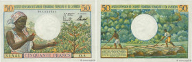 Country : FRENCH EQUATORIAL AFRICA 
Face Value : 50 Francs 
Date : (1957) 
Period/Province/Bank : Institut d'émission de l'A.E.F. et du Cameroun 
Cata...