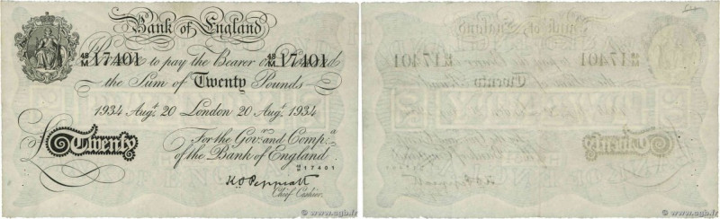 Country : ENGLAND 
Face Value : 20 Pounds Faux 
Date : 20 août 1934 
Period/Prov...