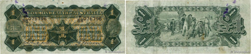 Country : AUSTRALIA 
Face Value : 1 Pound 
Date : (1932) 
Period/Province/Bank :...