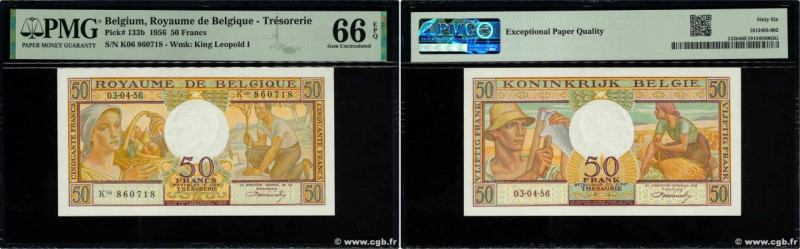 Country : BELGIUM 
Face Value : 50 Francs 
Date : 03 avril 1956 
Period/Province...